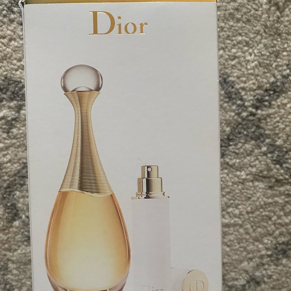 Dior J’adore perfume with mini, refillable travel spray